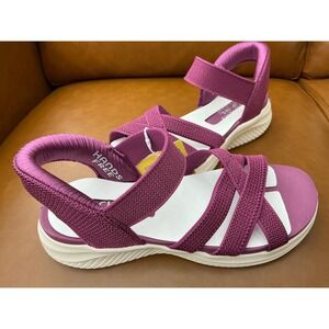 Skechers Ultra Flex 3.0 Sandal Womens 8 Raspberry New Slip-ins Hands Free
